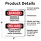 Signmission Smoking In Designated Areas Only Bilingual, 3.5 in W x Rectangle, Vinyl Decal OS-2PACK-DS-D-35-VS-1574 - alternate 3